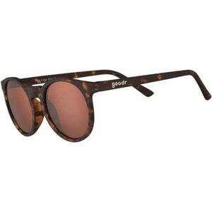 Round Polarized Sunglasses for Men Women UV400 No Slip Brown Sport Shades